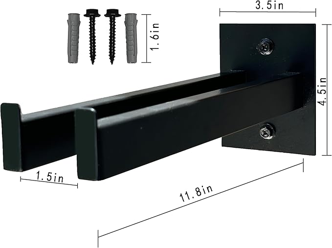 JLDGMXCDZ Wall Mounted Tool Rack, Heavy Duty Tool Rack for Heavy Tools Such as Shovels,Snow Shovel And Rakes, With Metal Screws and Anchors
