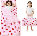 Lasoftan Toddler Nap Mat with Pillow and Blanket, Extra Large Rolled Napping Mats,Slumber Bags for Boys Girls,Kids Sleeping Bag for Daycare, Preschool Travel Camping
