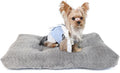 Necesitar Puppy Bed for Small Dogs Washable Crate Bed for Cages 22 inch Warming Cozy Soft Pet Pad with Anti-Slip Up to 15 lbs Pets Pillows fit Small Size Dogs or Kitten,22x13 Dark Grey