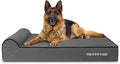The Dog’s Bed Orthopedic Headrest Dog Bed XL Grey/Black, Memory Foam, Pain Relief for Arthritis, Hip & Elbow Dysplasia, Post Surgery, Lameness, Waterproof Washable Cover, Veterinary Approved