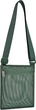 USPECLARE Heavy Duty Semi-Transparent Mesh Purse See Through Mesh Crossbody Bag