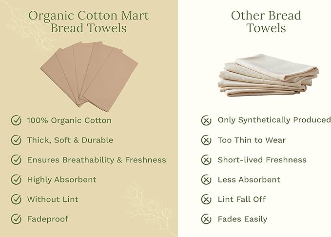 Beige Flour Sack Tea Towels - 100% Organic Cotton, 5 Pack, 27"x27", Highly Absorbent Beige Dish Towels - Versatile and Multipurpose Kitchen Towels for Baking - Customizable and Easy to Embroider