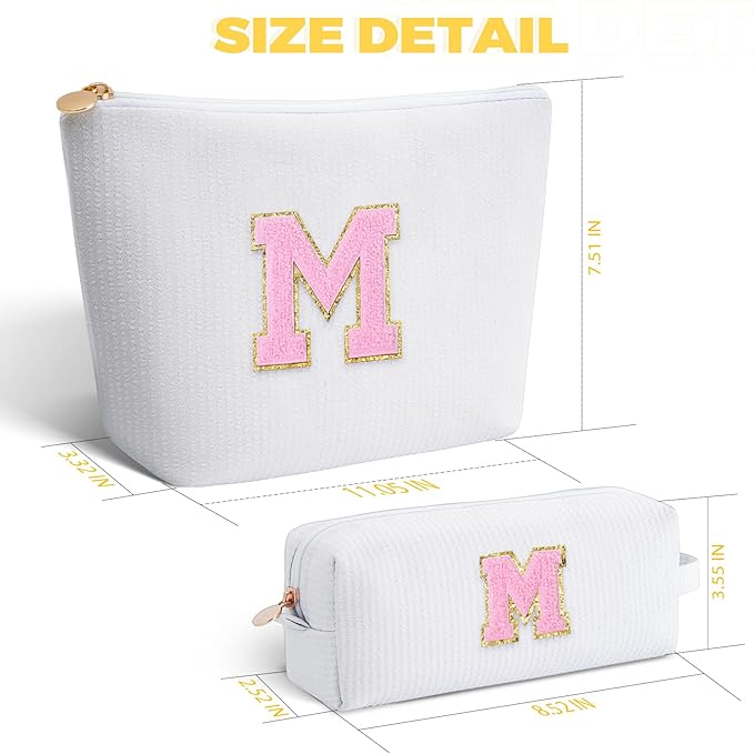 Btffitting Mothers Day Gifts for Mom,Mum Gifts from Daughter,Birthday Gifts for Wife Sister Her,Mother in Law Gift,Mama Gifts Idea,Makeup Bag Set Cosmetic Bag - White,M