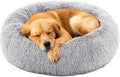 NEWBULIG 30.7x30.7 Inch Dog Bed Large Sized Dog, Donut Shape Cat Beds for Indoor Cats with Washable, Anti-Slip, Faux Fur