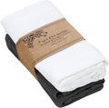 ACCENTHOME 100% Cotton Waffle Weave Kitchen Towel Set of 4 Super Soft Absorbent Tea Towels | Durable Cleaning Dish Cloths Perfect for Mess & Quick Drying Dishes Rags 18x26 inches in White Color
