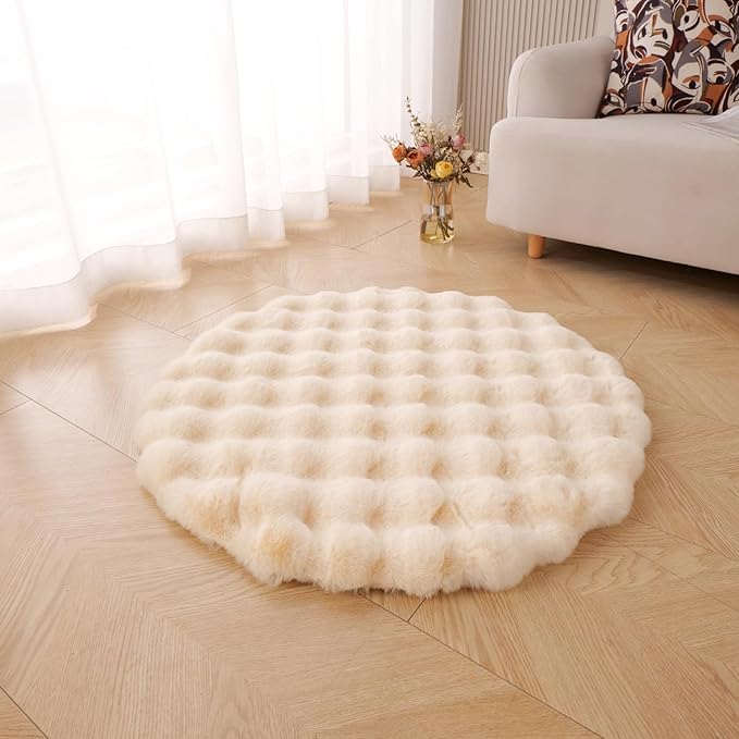 SHENGOCASE Pet Cushion Pad, Faux Fur Dog and Cat kneading Pillow, Cozy Bed Insert for Crate Pad Padding for Cage Kennel House Condo (31.5")