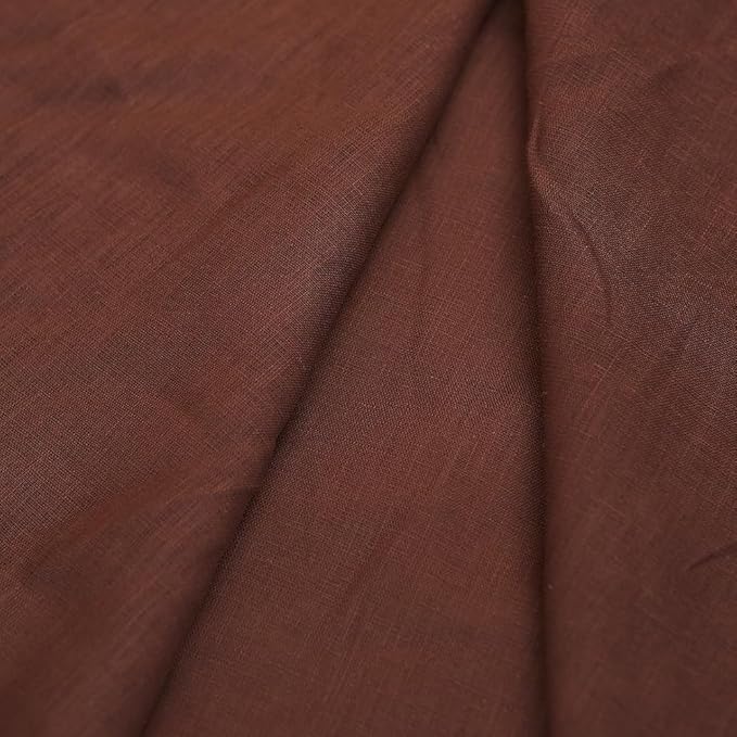 Japan Nature 100% Linen Fabric for Clothing, Home Decor, Pillow, Sofa, 55" Width, Craft by The Yard (Light Brown Color)