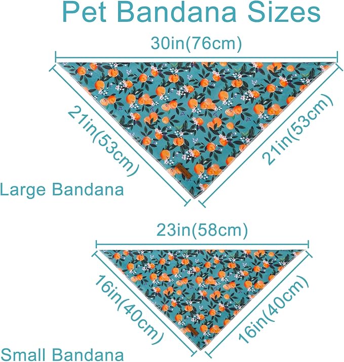 UP URARA PUP Summer Dog Bandana, Comfortable Cotton Triangle Bid Scarf for Puppy Small Dog, Washable Pet Kerchief for Girl Boy Dogs or Cats, Peach Dogs Bandanas, Cute Classic Puppy Bid Scarf, Green