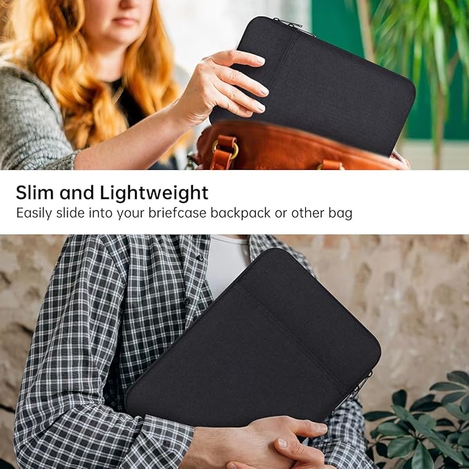 Tablet Sleeve Case for 13 inch New iPad Air M3 M2 2025-2024, 13 inch iPad Pro M4 M5 with Magic/Smart Keyboard, Protective Travel Pouch Bag, Black
