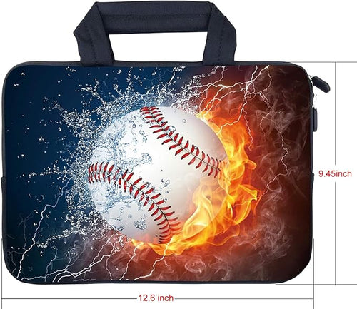 AMARY 11.6" 12.1" inch Laptop Sleeve Neoprene Notebook Laptop case Chromebook Sleeve Ultrabook Case Tablet Cover Fit Apple MacBook Air HP DELL Lenovo Asus Samsung (Baseball)