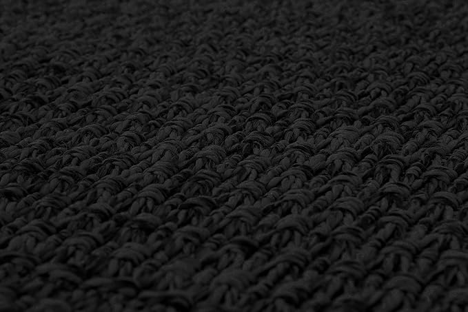 Easy Jute Rugs 2x7 Dark Gray Color Living Room Indoor Outdoor Runner Rug for Farmhouse Patio and Kitchen Rug High Traffic Washable Easy to Clean Solid Woven Design Outside Carpet (2 x 7)