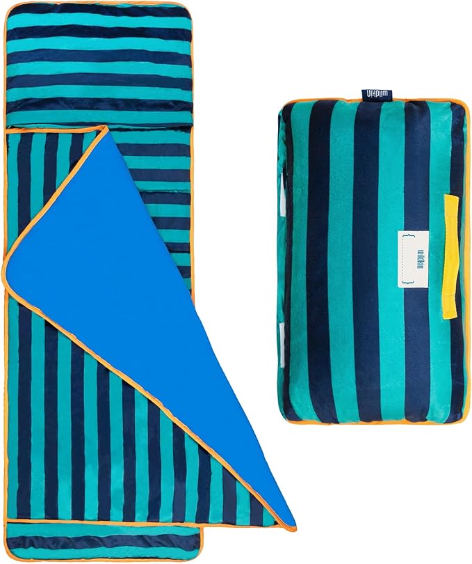 Wildkin Kids Plush Nap Mat – Soft, Cozy, Convenient for Daycare & Preschool
