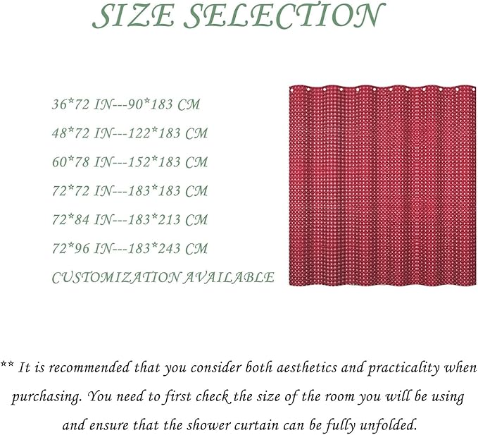 ggaimwf 72x96 Inch Solid Color Shower Curtain for Bathroom Waffle Bath Water Resistant Fabric Curtains Burgundy Modern Thick Shower Stall Curtain with Metal Hooks