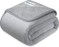 PetAmi Waterproof Dog Blanket for Small & Medium Dogs, Pee Proof & Reversible, Soft Fleece Washable, 24x32 Light Gray