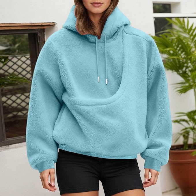 LBECLEY Hoodie with Dog Pouch Oversized Pet Hoodies Carrier Large Pocket Hooded Sweatshirt for Puppy Kitten Dogs Holder