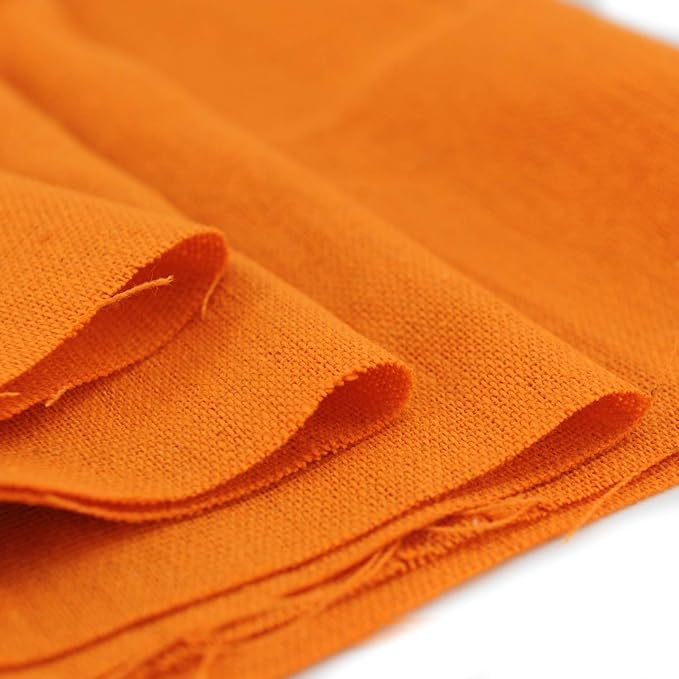 Rose Flavor Pre-Cut Quilting Linen Fabric,Craft Cloth,DIY for Sewing Crafting 60" by 1 Yard(Orange)