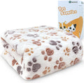 Dog Blankets for Large Dogs, 1 Pc Dog Blanket Washable, Soft Fluffy Flannel Pet Blanket Mat Cover for Bed Couch, Cute Print Puppy Blanket 60" x 50"