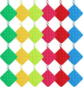 24 Pcs Pot Holders for Kitchen, 7 Inch Multicolor Cotton Pot Holders Square Hot Pads Heat Resistant Potholder with Hanging Loops for Cooking, Baking,Pots, Plates, Kitchen Decor, Gifts