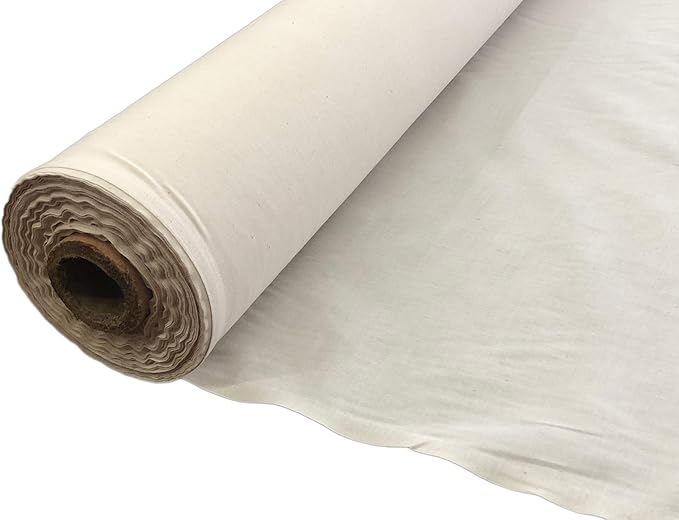 AK Trading CO. 60" Wide Natural Muslin, 100% Cotton Fabric, Unbleached 100 Yards (AK-MUSYDS)