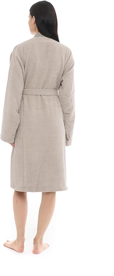 Seritaine Robes for Women, 100% Turkish Cotton Womens Robe, Luxury, Terry Cloth Long Spa Bathrobe
