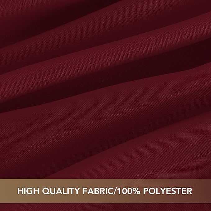 sancua Tablecloths for 6 Foot Rectangle Tables, 8 Pack - Washable Polyester Fabric Table Cloth for Chirstmas Party, Birthday, Banquet Reception, 54x108 Inch Burgundy