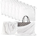 Belinlen 6 Pack 19.6x15.7in Purse Dust Bags for Storage, Dust Bags for Handbags Silk Cloth Bag With Drawstring for Storage Handbag, Purse, Shoes, Boots(White)