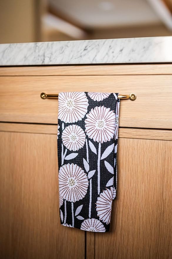 Desert Aqua || 2 Pack Double Sided || Not Your Ordinary Dish Towels || Waffle Weave Microfiber || Tea Towels || Highly Absorbent || Hanging Loop || Dish Cloths || Designer Prints|| Butterflies
