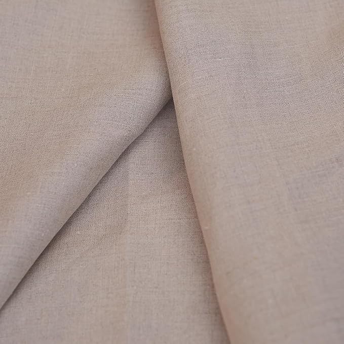 Japan Nature 100% Linen Fabric for Clothing, Home Decor, Pillow, Sofa, 55" Width, Craft by The Yard (Nature, 8 Yard)