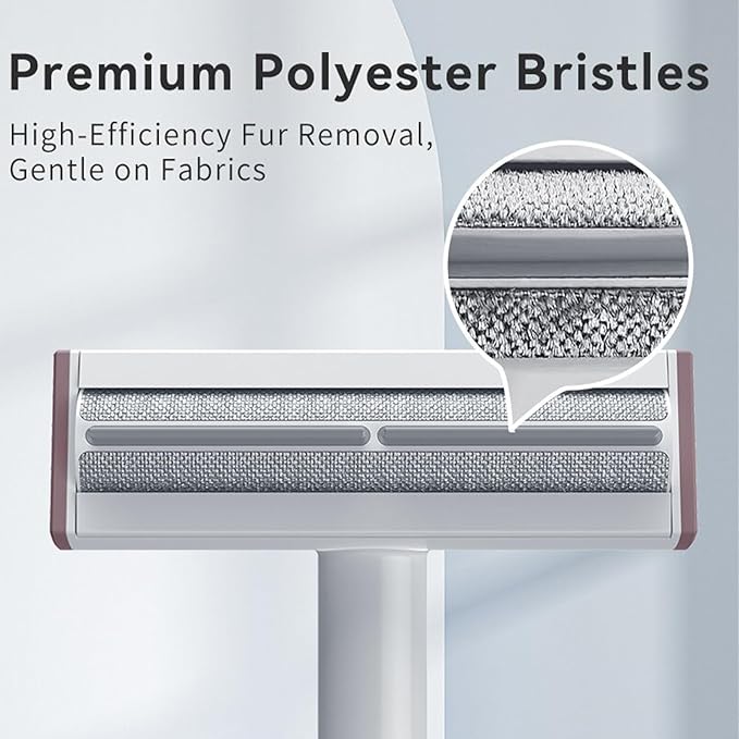 Rorodog Pet Hair Remover, Lint Brush - Reusable Lint Roller for Cat & Dog Hair on Couch, Carpet, Rugs & Bedding - Portable, Eco-Friendly, No Need for Lint Roller Refills (Brown & White)