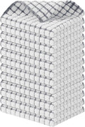 Kitinjoy Cotton 12 Pack Terry Kitchen Dish Cloths, 12 x 12 Inches Super Soft and Absorbent Dish Rags, Quick Drying Dish Towels for Washing Dishes, Grey