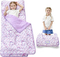 Lasoftan Toddler Nap Mat with Pillow and Blanket, Extra Large Rolled Napping Mats,Slumber Bags for Boys Girls,Kids Sleeping Bag for Daycare, Preschool Travel Camping