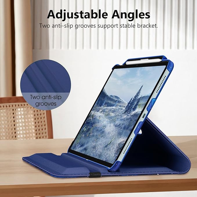 Fintie Rotating Case for iPad Air 13-inch (M3) 2025, (M2) 2024-360 Degree Swiveling Protective Stand Cover with Pencil Holder, Auto Wake/Sleep, Starry Sky
