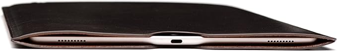 Dockem Executive Sleeve for iPad Air 5 (2022), Air 4 (2020), iPad Pro 11 (2022, 2021, 2020, 2018): Premium Synthetic/Vegan Leather Lined with Microfiber Felt: Slim, Slip-on Tablet Case [Dark Brown]