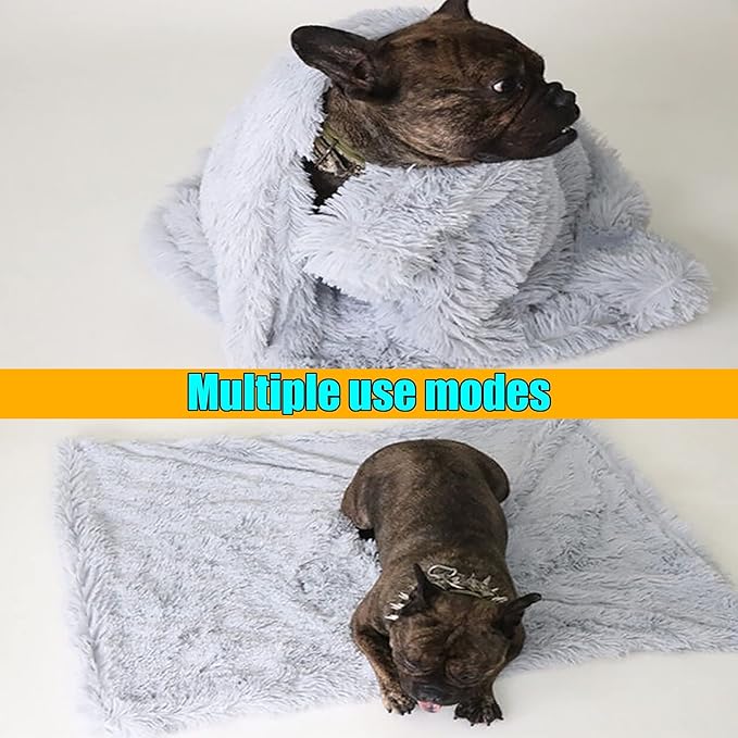 Petbuy Pet Dog Bed Blankets, Fluffy Fleece Dog Throw Blankets Sleep Mat,Soft Puppy Blankets Cat Kitten, S M L XL,Fuzzy Reversible Sherpa Blanket for Bed, Couch, Sofa, Travel,Washable & Lightweight