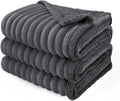 Luciphia Waterproof Dog Blanket for Small Puppy Ultra-Soft Calming Cut Pile Flannel Throw Durable & Warm Furniture Protection for Couch Car Pet Cat Blanket Machine Washable Stone Gray,S(40''x28'')