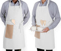Native Fab Kitchen Apron 2 Pack - 100% Cotton Adjustable, Durable Apron with Pockets, Perfect for Cooking, Baking, Grilling