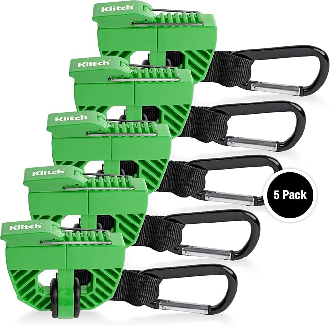 Klitch Footwear Clip, Shoe Bag, Hang Extra Shoes Cleats Boots or Gear on Your Bag.