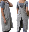 Women's Practical Cross Back Pinafore Apron with Large Pockets Home Kitchen,Restaurant,Coffee house,Cooking Gardening Works