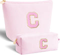 Btffitting Customized Mothers Day Gifts - Birthday Gift for Mom,Gifts From Daughter,Mother in Law Gifts,Mama Gift Idea,Makeup Bag Set Cosmetic Bag - Pink,C