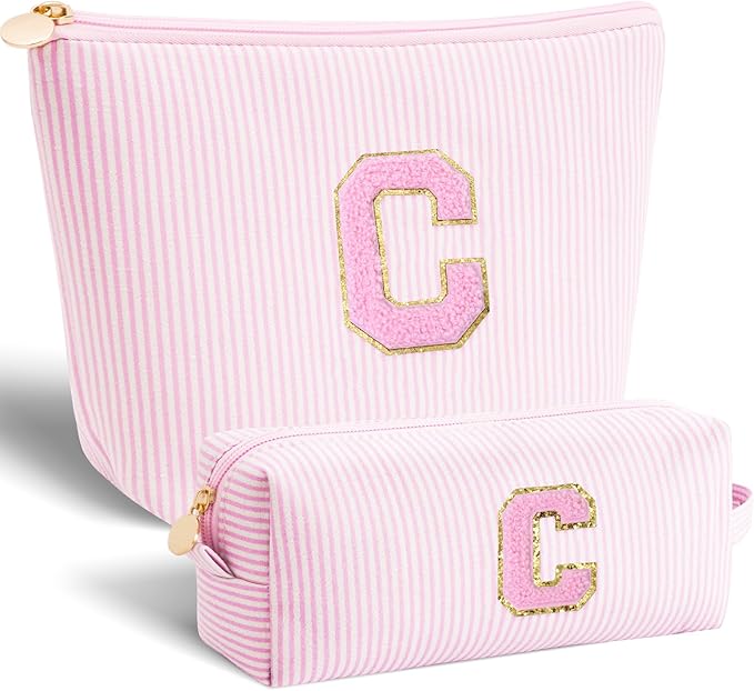 Btffitting Customized Mothers Day Gifts - Birthday Gift for Mom,Gifts From Daughter,Mother in Law Gifts,Mama Gift Idea,Makeup Bag Set Cosmetic Bag - Pink,C