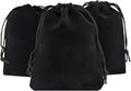 JACUXLSS Large Shoe Bags for Travel Storage, Black Flocking Fabric Organizer for Luggage Suitcase and Shoe Rack, Portable Dust Proof Drawstring Essentials for Men Women GYM Packing