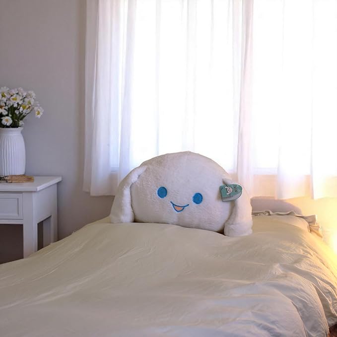WORLD OF PLUSH 29-Inch Jumbo White Rabbit Plush – Giant Stuffed Bunny Toy for Kids & Adults – Soft Kawaii Cuddle Animal Pillow – Gift for Girls, Boys, Bedroom Decor, Easter Bunny Toy