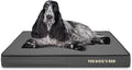 The Dog’s Bed Orthopedic Memory Foam Dog Bed, Medium Grey & Black, Waterproof, Supportive Dog Bed with Replaceable Covers, Veterinary Approved