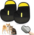 CONAMEI Pet Hair Removal Glove for Dogs and Cats,2 PCS Upgraded Double Sided Electrostatic Pet Hair Removal Gloves,Reusable Pet Cat Dog Hair Remover Gloves for Couch,Carpet,Bed Sheets,Blankets,Clothes