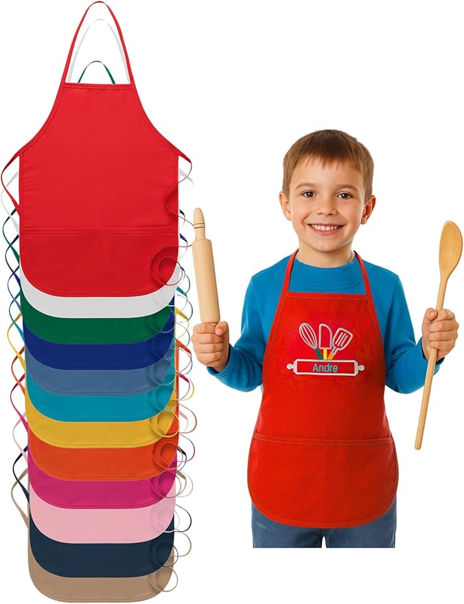 Kids Apron Customized With Name, Baker Apron, Baking, Cooking