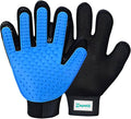 ZepetZ (1 Pair) Pet Hair Remover Gloves – Blue, Reusable Grooming Gloves for Dogs, Cats & Horses, Gentle Deshedding, Bathing & Massaging, Anti-Shedding Tool for Pet Hair Removal 1 Pair
