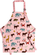 Jennice House Kids Aprons, Cotton Children Aprons with Adjustable Neck Strap Child Chef Aprons