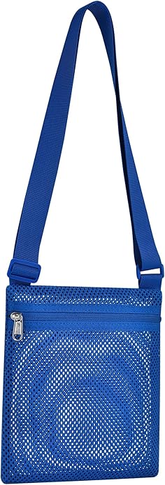 USPECLARE Heavy Duty Semi-Transparent Mesh Purse See Through Mesh Crossbody Bag