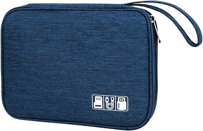 XINGXINRONG Electronic Organizer Travel Universal Cable Organizer Electronics Accessories Bag for Cable, Charger, Phone, USB, SD Card,1Pack
