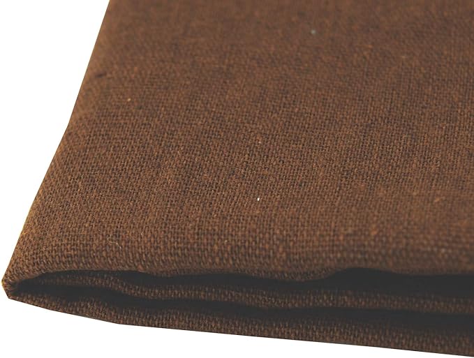 Rose Flavor Pre-Cut Quilting Linen Fabric,Craft Cloth,DIY for Sewing Crafting 60" by 1 Yard(Brown)